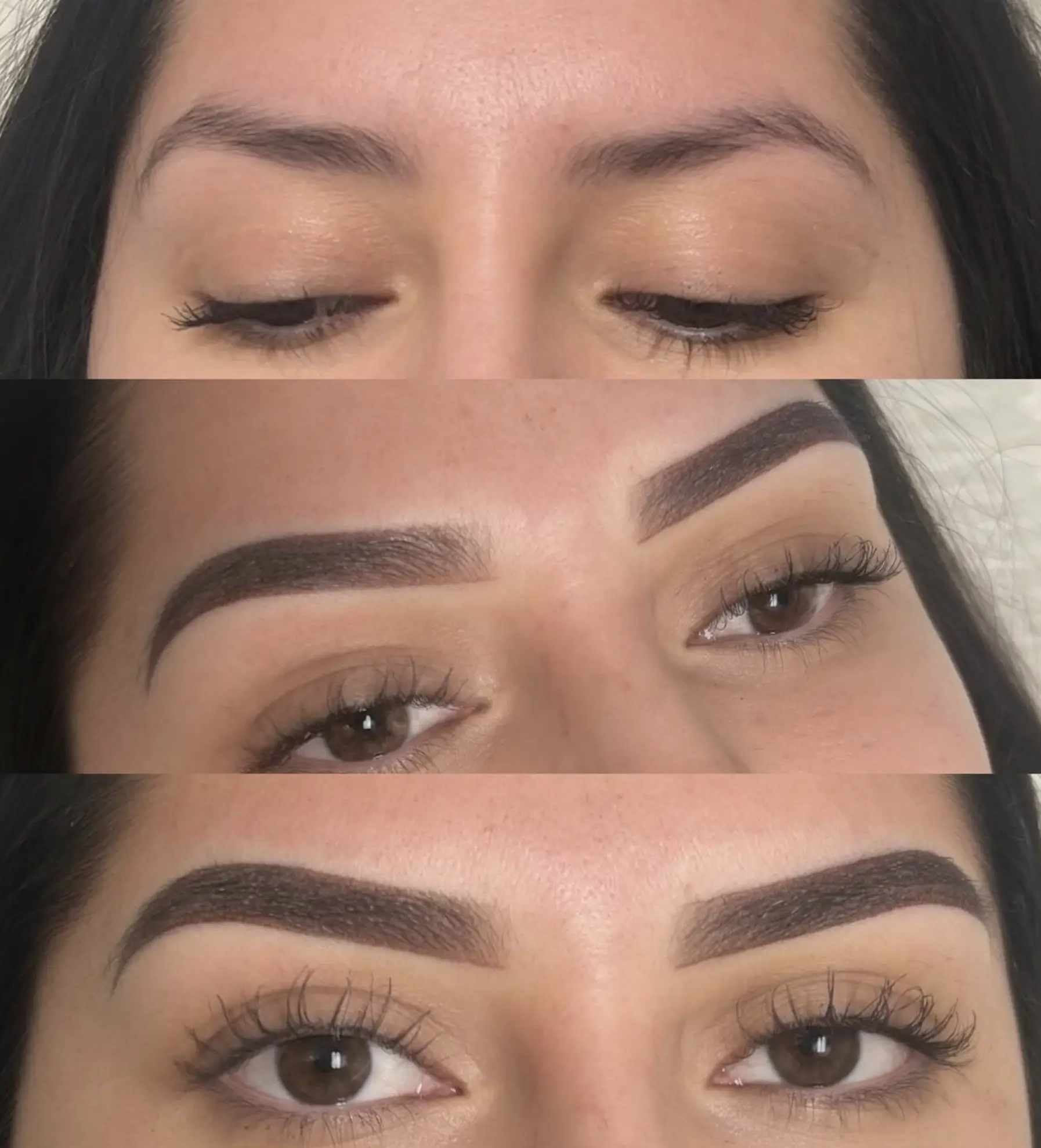 tattooed eyebrows